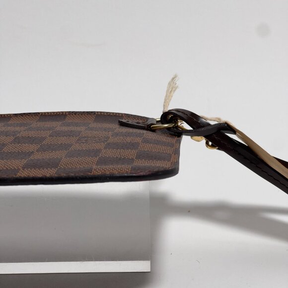 Louis Vuitton Neverfull Pochette Pouch Damier Ebene Cherry Interior - Picture 3 of 9